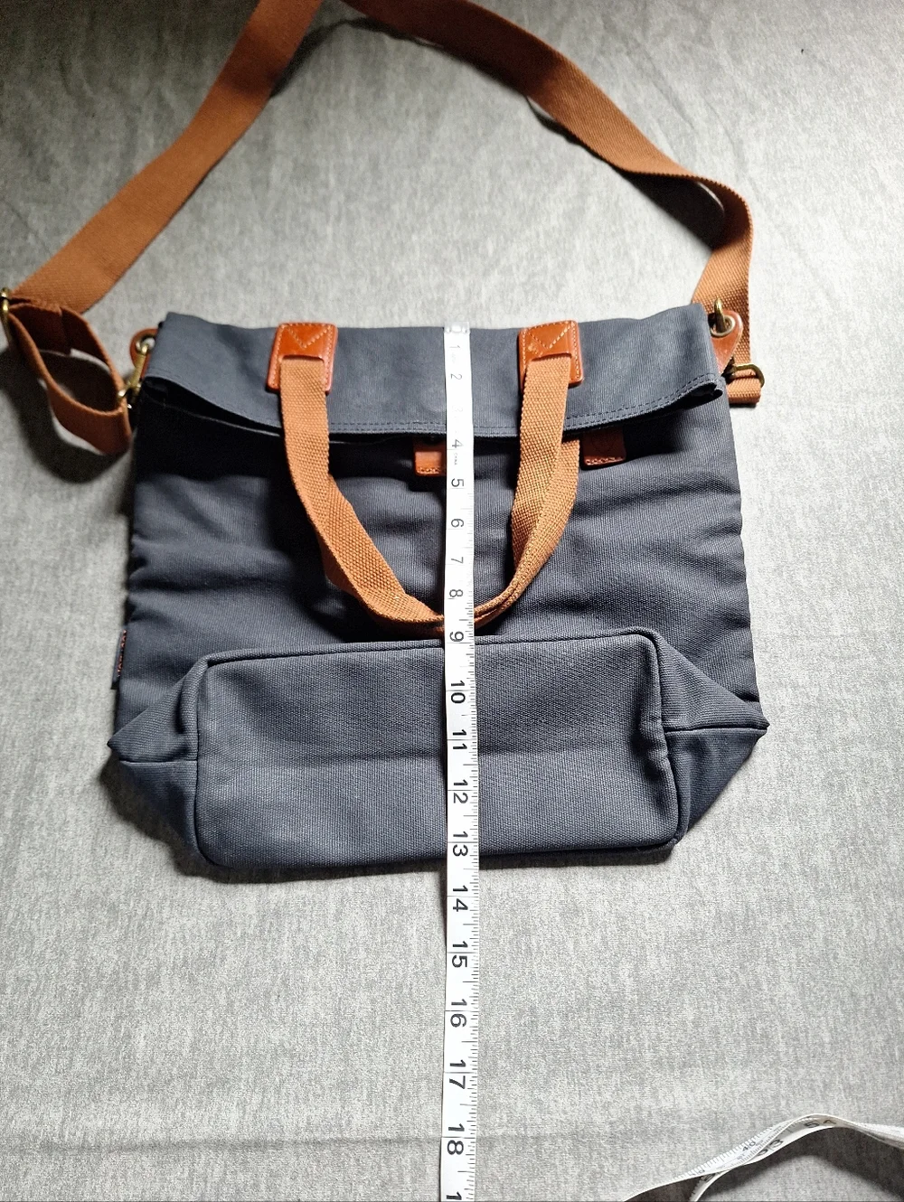 Tourbon Canvas Clip-on Quick-release Bike Panniers Versatile Shoulder Bag - Picture 5 of 16